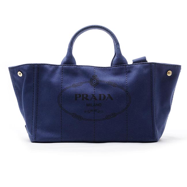 プラダPRADA ハンドバッグ 2WAY ブルー レディース トートバッグ ロゴ トライアングル 1bg642 zki f0016 CANAPA