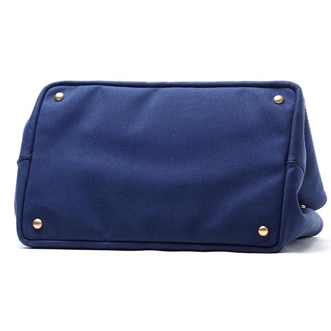 プラダPRADA ハンドバッグ 2WAY ブルー レディース トートバッグ ロゴ トライアングル 1bg642 zki f0016 CANAPA