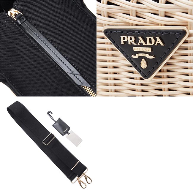 プラダ PRADA ハンドバッグ 2WAY ベージュ レディース ギフト プレゼント カゴバッグ 1bg835 vwoy 2e28 f0i55 MIDOLLINO CANAPA