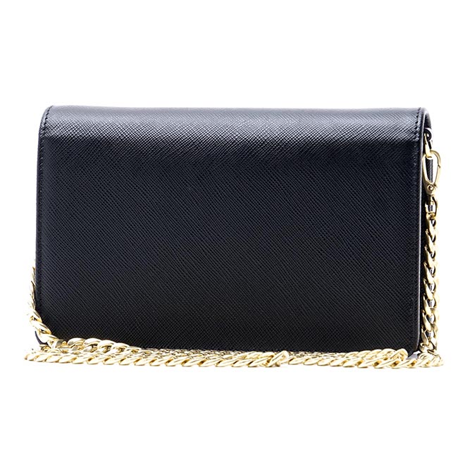 プラダ PRADA ショルダーバッグ ブラック レディース ブラック バッグ チェーン ミニショルダー クラッチ プレゼント レザー 1bp006 v cow nzv f0002