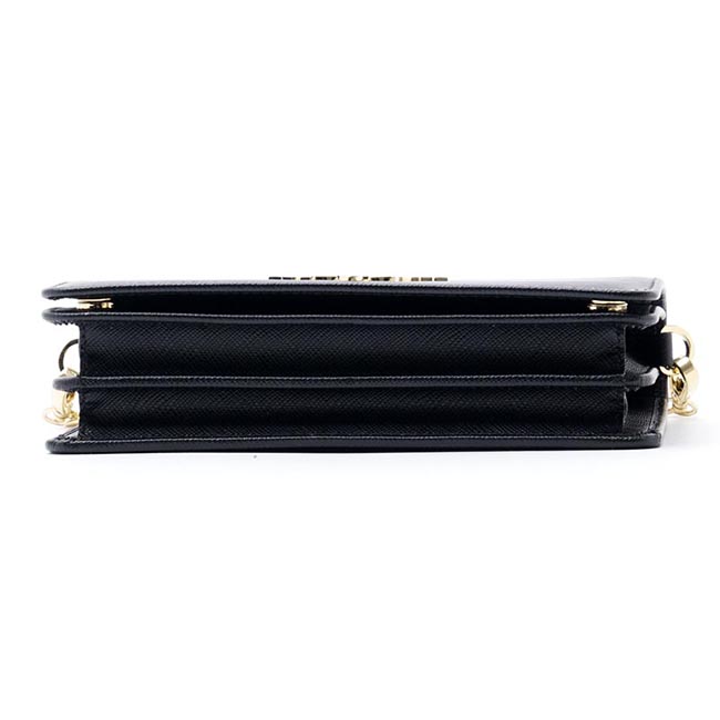 プラダ PRADA ショルダーバッグ ブラック レディース ブラック バッグ チェーン ミニショルダー クラッチ プレゼント レザー 1bp006 v cow nzv f0002