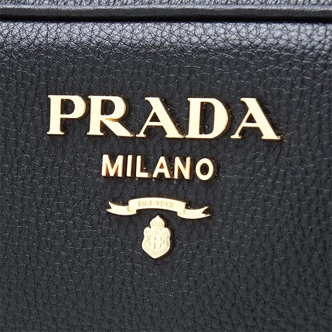 プラダ PRADA ショルダーバッグ ブラック レディース ブラック バッグ ファブリックストラップ プレゼント レザー 1bh082 v noo 2bbe f0002
