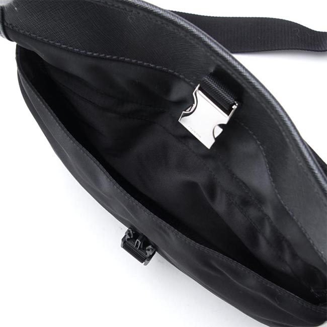 プラダ PRADA メッセンジャー バッグ ブラック メンズ バッグ カジュアル ナイロン ロゴ モノグラム 2vh269 064 f0002