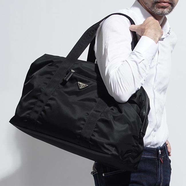 プラダ PRADA ボストンバッグ ブラック メンズ 容量 トート ナイロン トラベル 旅行 2vc796 064 f0002 NYLON TRAVEL BAG