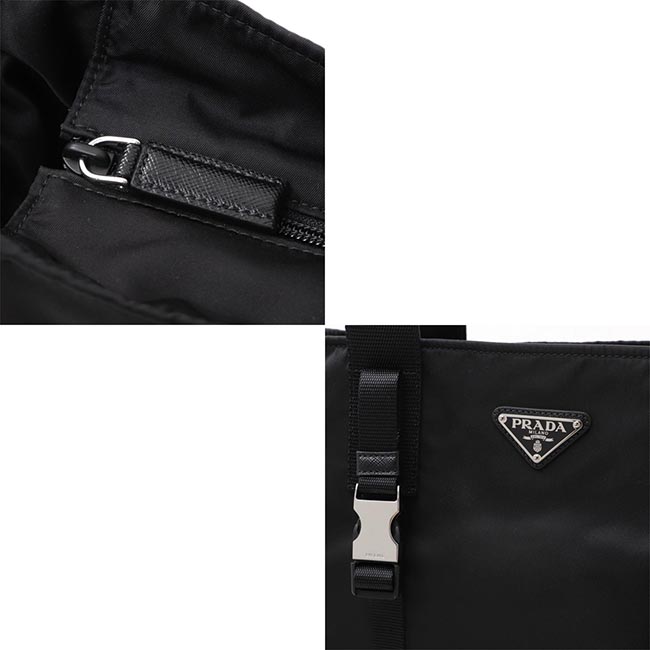 プラダ PRADA トートバッグ ブラック メンズ 黒 ナイロン 2vg042 vooo 973 f0002 TESSUTO MONTAGN