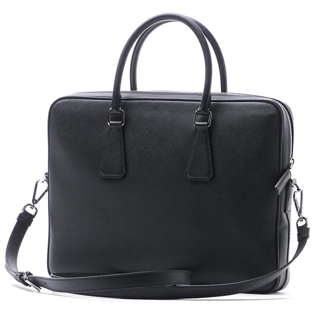 プラダ PRADA ブリーフケース 2WAY ブラック メンズ A4対応 2ve368 voox 9z2 f0002 SAFFIANO サフィアーノ