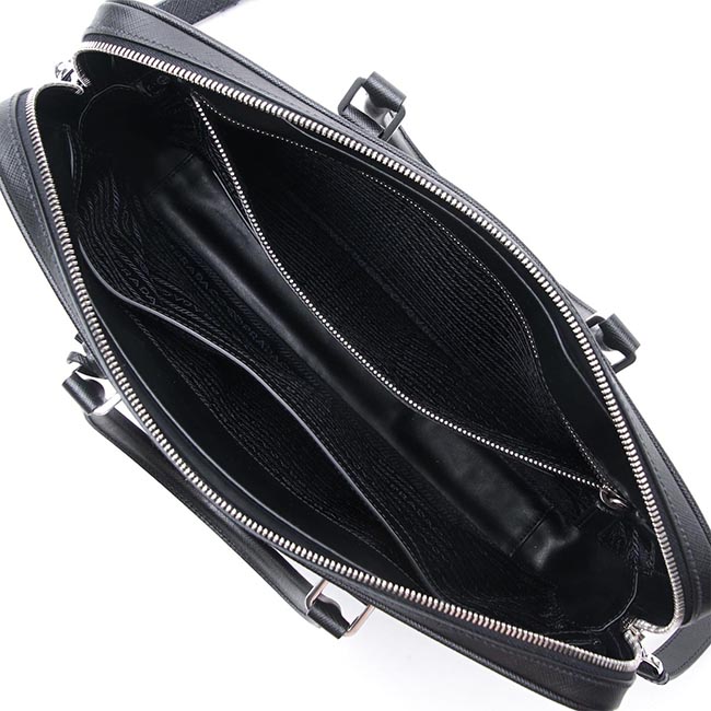 プラダ PRADA ブリーフケース 2WAY ブラック メンズ A4対応 2ve368 voox 9z2 f0002 SAFFIANO サフィアーノ