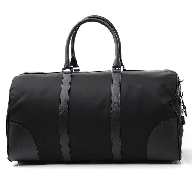 PRADA ボストンバッグ 2WAY ブラック メンズ 黒 ナイロン 旅行 2vc350 vsoo 064 f0002 TESSUTO SAFFIANO