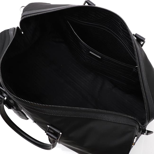 PRADA ボストンバッグ 2WAY ブラック メンズ 黒 ナイロン 旅行 2vc350 vsoo 064 f0002 TESSUTO SAFFIANO