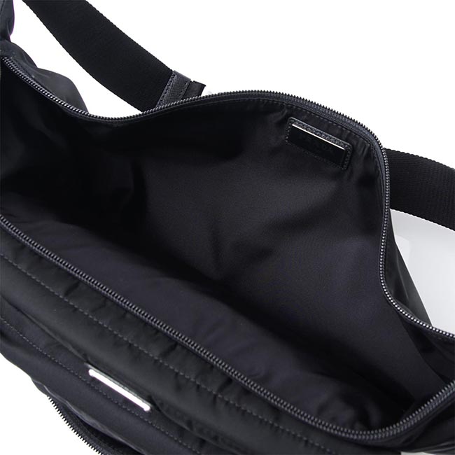 プラダ PRADA ボディバッグ ウエストバッグ ブラック メンズ ウエストポーチ ナイロン バッグ 2vl003 973 f0002