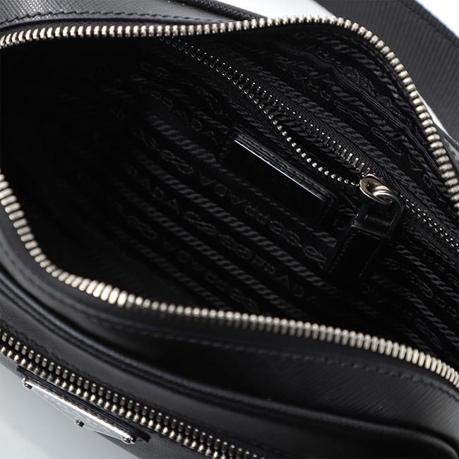 プラダ PRADA ベルトバッグ ボディバッグ ブラック メンズ ギフト プレゼント レザー 2vl012 vooo 9z2 f0002 MARSUPIO SAFFIANO TRAVEL