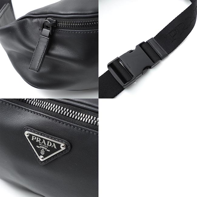 PRADA ベルトバッグ ボディバッグ ブラック メンズ ギフト プレゼント レザー 2vl010 volo 2bya f0002 GRACE LUX