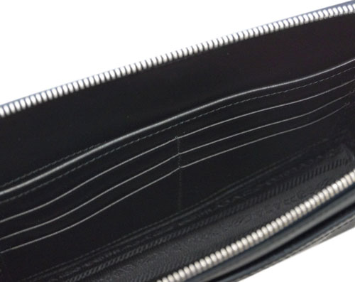 プラダ バッグ 2VF056 PRADA メンズ セカンドバッグ クラッチ ストラップ付き SAFFIANO TRAVEL BALTICO バルティコ カーフネイビー