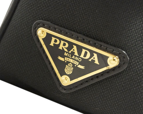 プラダバッグ 1BH089 PRADA ショルダーバッグ リボン LOGO JACQUARD NERO ネロ ロゴジャガード ブラック ゴールド金具