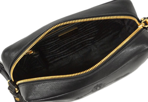 プラダバッグ 1BH089 PRADA ショルダーバッグ GLACE'CALF NERO ネロ カーフ ブラック ゴールド金具