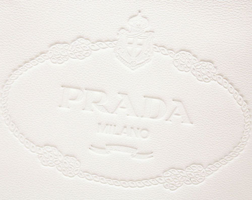 プラダバッグ 1BE023 PRADA ショルダーバッグ VITELLO PHENIX TALCO タルコ カーフパウダーホワイト シルバー金具