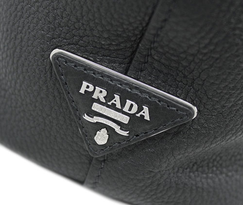 プラダバッグ 1BE023 PRADA ショルダーバッグ VITELLO PHENIX NERO ネロ カーフブラック シルバー金具