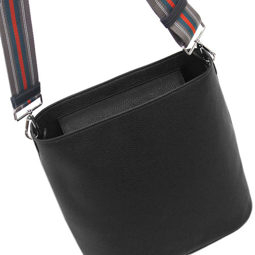 プラダバッグ 1BE023 PRADA ショルダーバッグ VITELLO PHENIX NERO ネロ カーフブラック シルバー金具