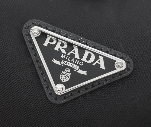 プラダバッグ 2VC002 PRADA ボストンバッグ トラベル ストラップ付き TESSUTO+SAFFIANO NERO ネロ ナイロン+カーフ ブラック シルバー金具