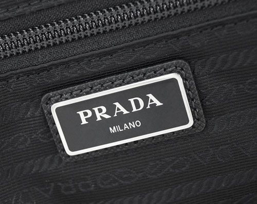 プラダバッグ 2VC002 PRADA ボストンバッグ トラベル ストラップ付き TESSUTO+SAFFIANO NERO ネロ ナイロン+カーフ ブラック シルバー金具