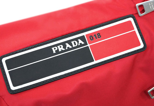 プラダバッグ 2VZ023 PRADA メンズ ボディバッグ ワンショルダー TESSUTO ROSSO ロッソ ナイロンレッド