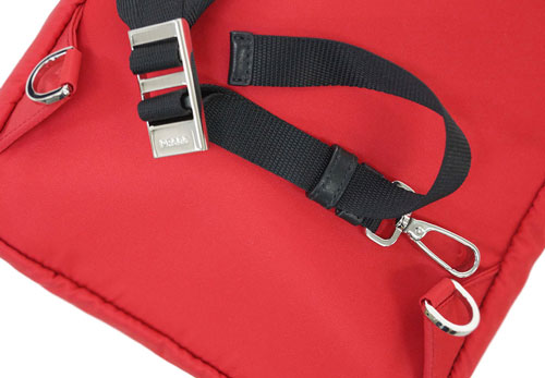 プラダバッグ 2VZ023 PRADA メンズ ボディバッグ ワンショルダー TESSUTO ROSSO ロッソ ナイロンレッド