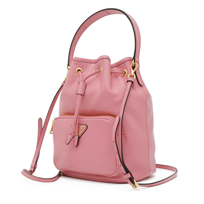 プラダハンドバッグ LEATHER BUCKET BAG レザー バケットバッグ 1BH0382CCC レディース 2019SS BEGONIA F0638