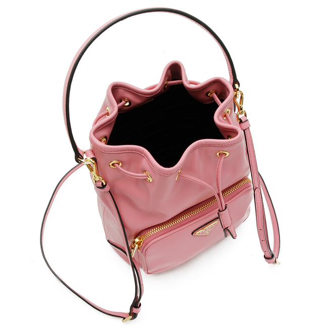 プラダハンドバッグ LEATHER BUCKET BAG レザー バケットバッグ 1BH0382CCC レディース 2019SS BEGONIA F0638
