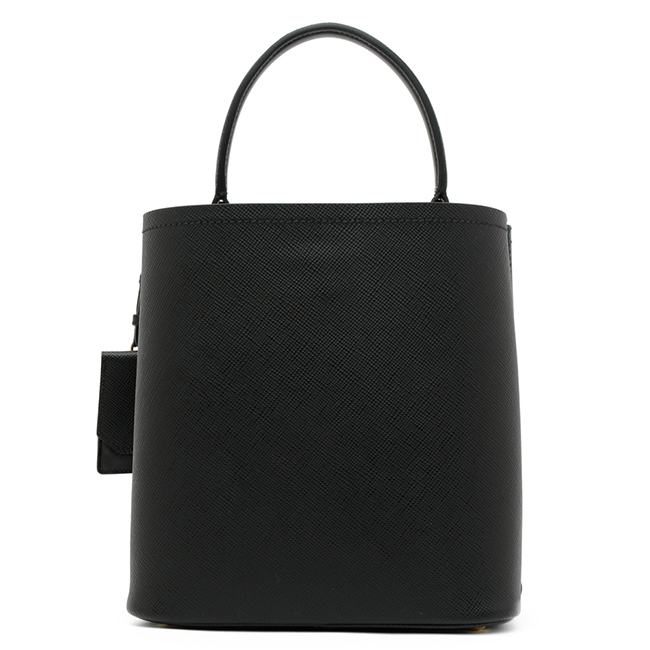 プラダ ハンドバッグ PANIER CROCODILE BAG パニエ クロコダイル バッグ 1BA2122ERX レディース 2019SS NERO+FUOCO F0LJ4