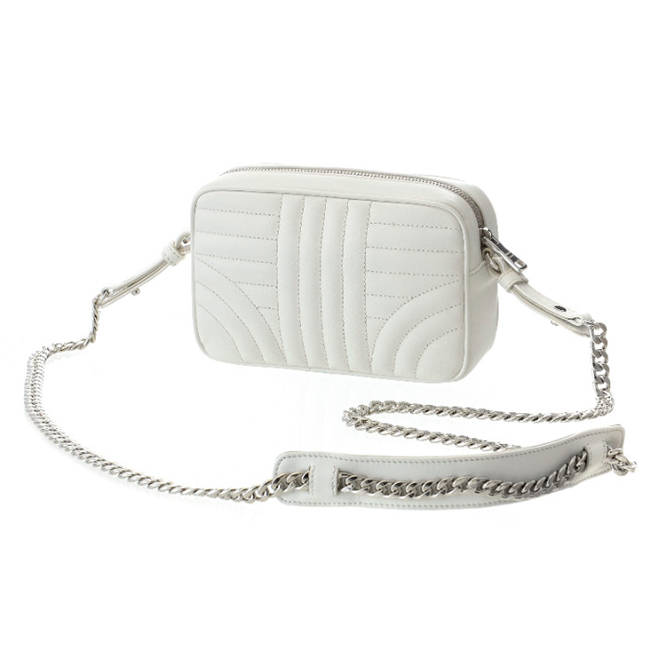 プラダ PRADA ショルダー チェーン ポシェット 斜め掛け ショルダーバッグ ショルダーバッグ ホワイト 1BH084COI 2D91 009