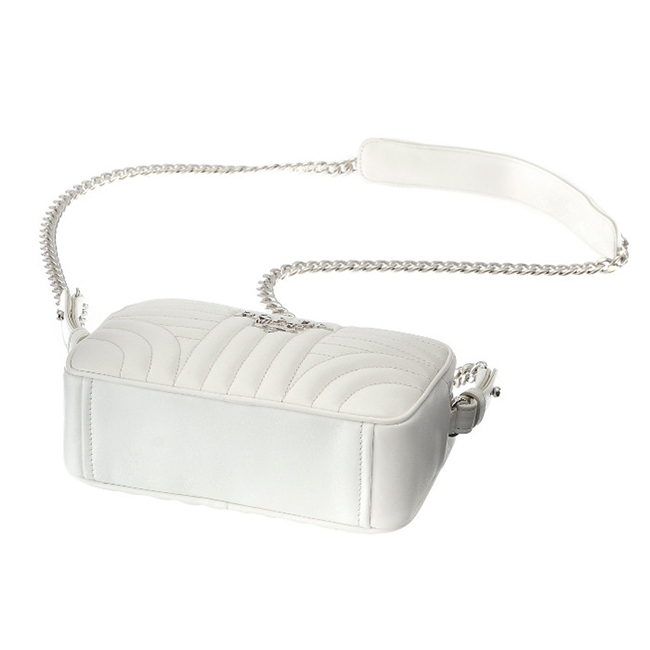 プラダ PRADA ショルダー チェーン ポシェット 斜め掛け ショルダーバッグ ショルダーバッグ ホワイト 1BH084COI 2D91 009