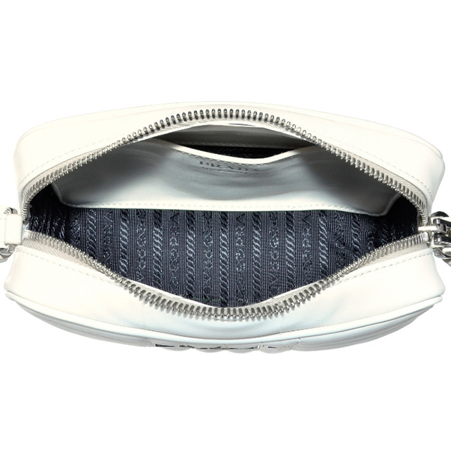 プラダ PRADA ショルダー チェーン ポシェット 斜め掛け ショルダーバッグ ショルダーバッグ ホワイト 1BH084COI 2D91 009
