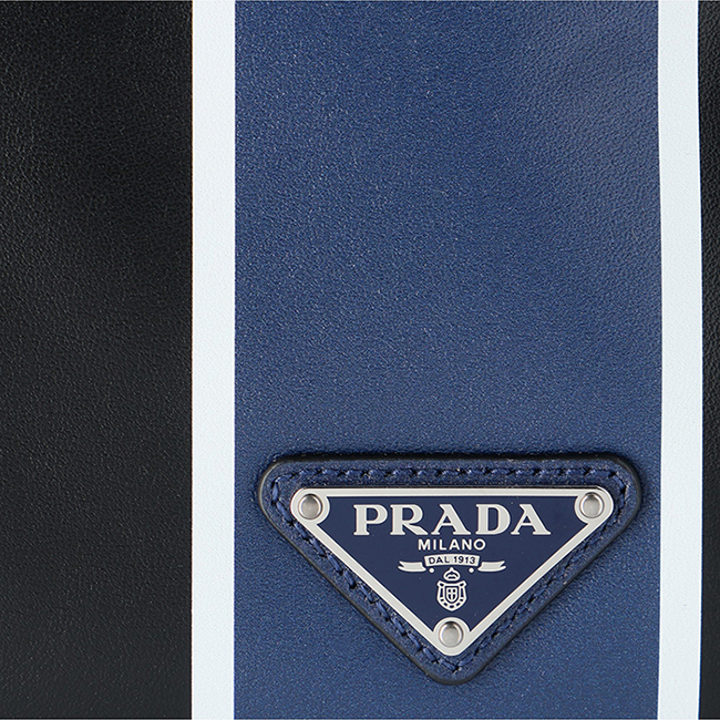 プラダ PRADA メンズ テクニカルナイロン バックパック リュックサック ブラック×ブルー 2VZ066HTY 2CIL TCC