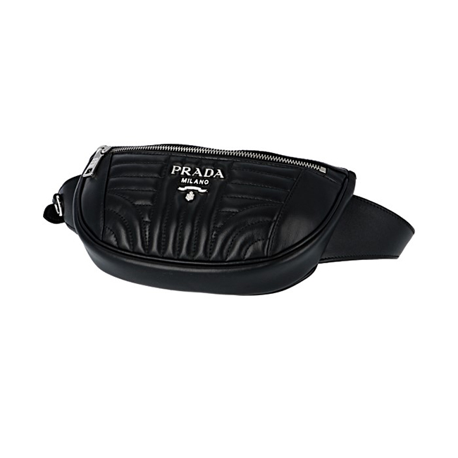 プラダ PRADA ウエストバッグ ウエストポーチ ダイアグラム ベルトバッグ ブラック 1BL0084OI 2D91 002