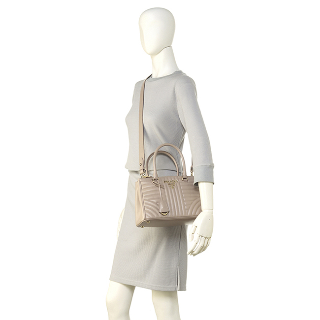 プラダ PRADA バッグ ショルダー ダイアグラム DIAGRAMME ガレリアトート 2WAYハンドバッグ ベージュ系 1BA896MOI 2D91 ORK