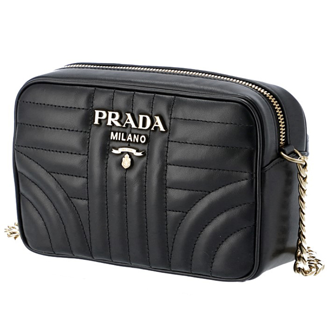 プラダ PRADA ショルダーバッグ ダイアグラム DIAGRAMME クロスボディ バッグ ブラック 1BH084IOI 2D91 632