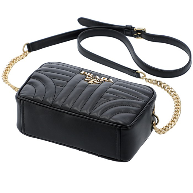 プラダ PRADA ショルダーバッグ ダイアグラム DIAGRAMME クロスボディ バッグ ブラック 1BH084IOI 2D91 632