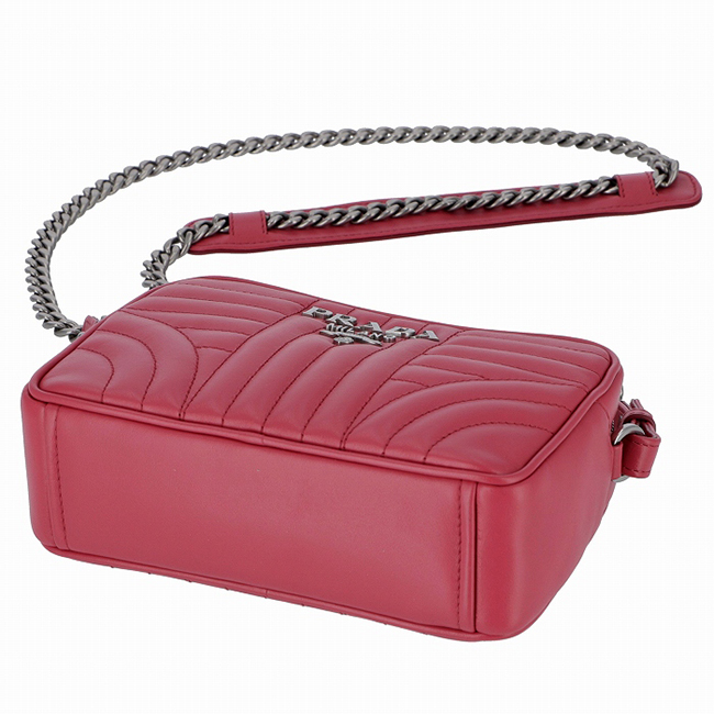 プラダ PRADA サフィアーノ バッグ DIAGRAMME ダイアグラム ショルダーバッグ クロスボディーバッグ ピンク系 1BH084COI 2D91 PLG