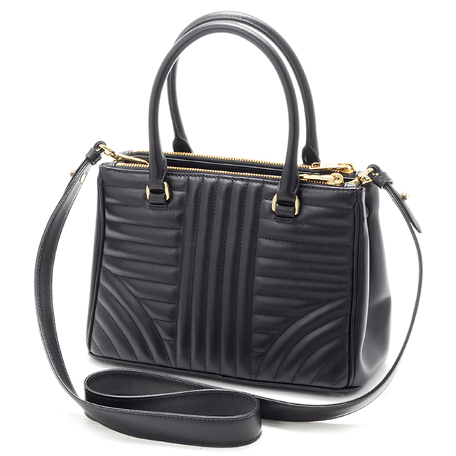 プラダ PRADA ダイアグラム DIAGRAMME ガレリアトート 2WAYハンドバッグ ブラック 1BA896MOI 2D91 632