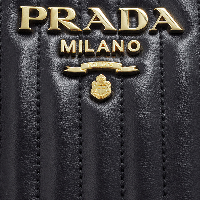 プラダ PRADA ダイアグラム DIAGRAMME ガレリアトート 2WAYハンドバッグ ブラック 1BA896MOI 2D91 632