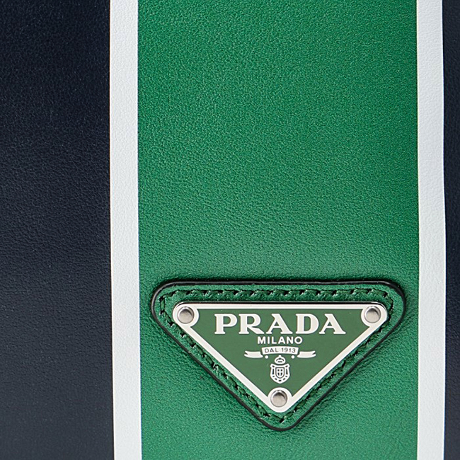 プラダ PRADA メンズ テクニカルナイロン バックパック リュックサック ブラック×グリーン 2VZ066HTY 2CIL YVM