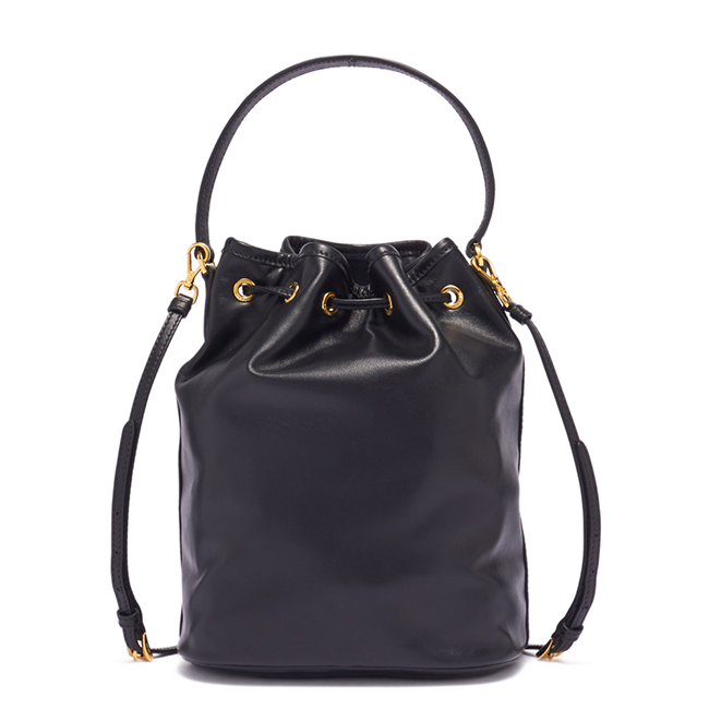 プラダハンドバッグ LEATHER BUCKET BAG レザー バケットバッグ 1BH038 レディース 1BH038 NERO F0002