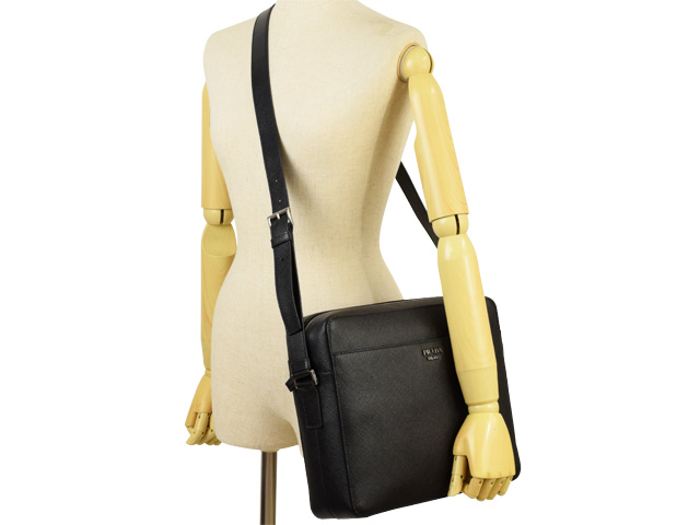 プラダ PRADA 斜め掛けショルダーバッグ ビジネスバッグ メンズ アウトレット 2vho46sacu-nero-zz