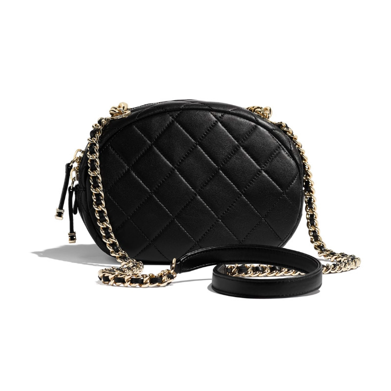 CHANEL カメラバッグ ラムスキン ブラック ショルダーバッグ レディース AS1511 B02377 94305