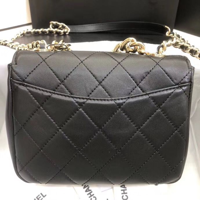 CHANEL フラップ バッグ ショルダーバッグ マト CC チェーン 黒 AS1514 B02377 10602