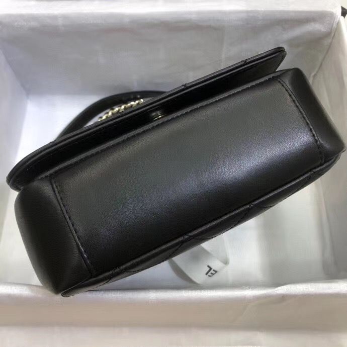 CHANEL フラップ バッグ ショルダーバッグ マト CC チェーン 黒 AS1514 B02377 10602