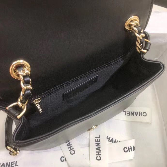 CHANEL フラップ バッグ ショルダーバッグ マト CC チェーン 黒 AS1514 B02377 10602