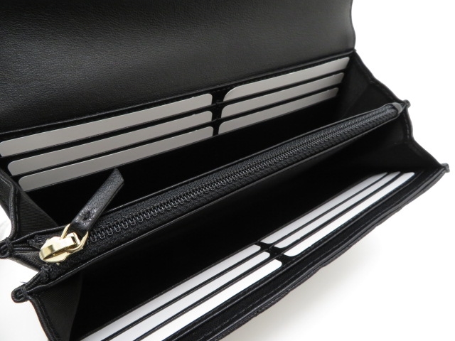 CHANEL シャネル ZIP長財布 ラムスキン ブラック P0955
