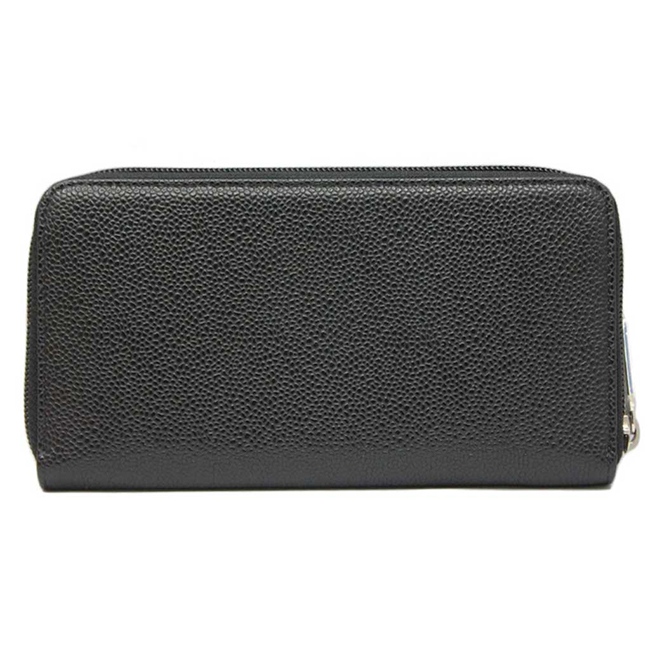 シャネル財布 CCマーク付きキャビアスキン ジップウォレット 黒/シルバー金具 ラウンドファスナー財布 A50071 CHANEL