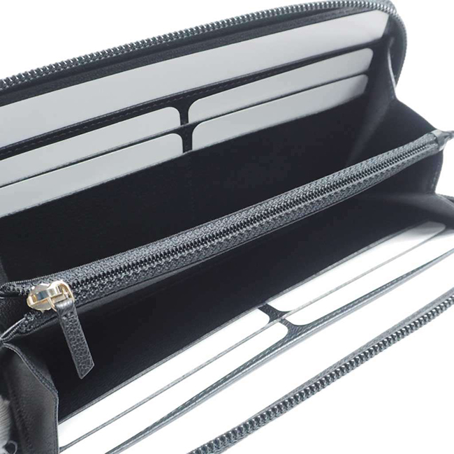 シャネル財布 ステッチCC ココシグネチャー ジップウォレット/ラウンドファスナーサイフ 黒/GO A50071 CHANEL